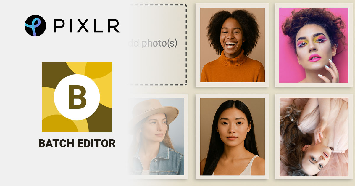 Batch edit photos and save time with Pixlr