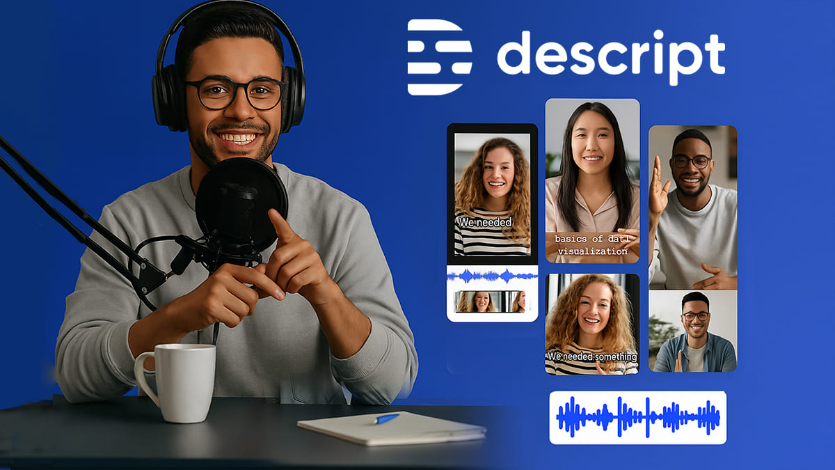 Edit audio and video seamlessly with Descript