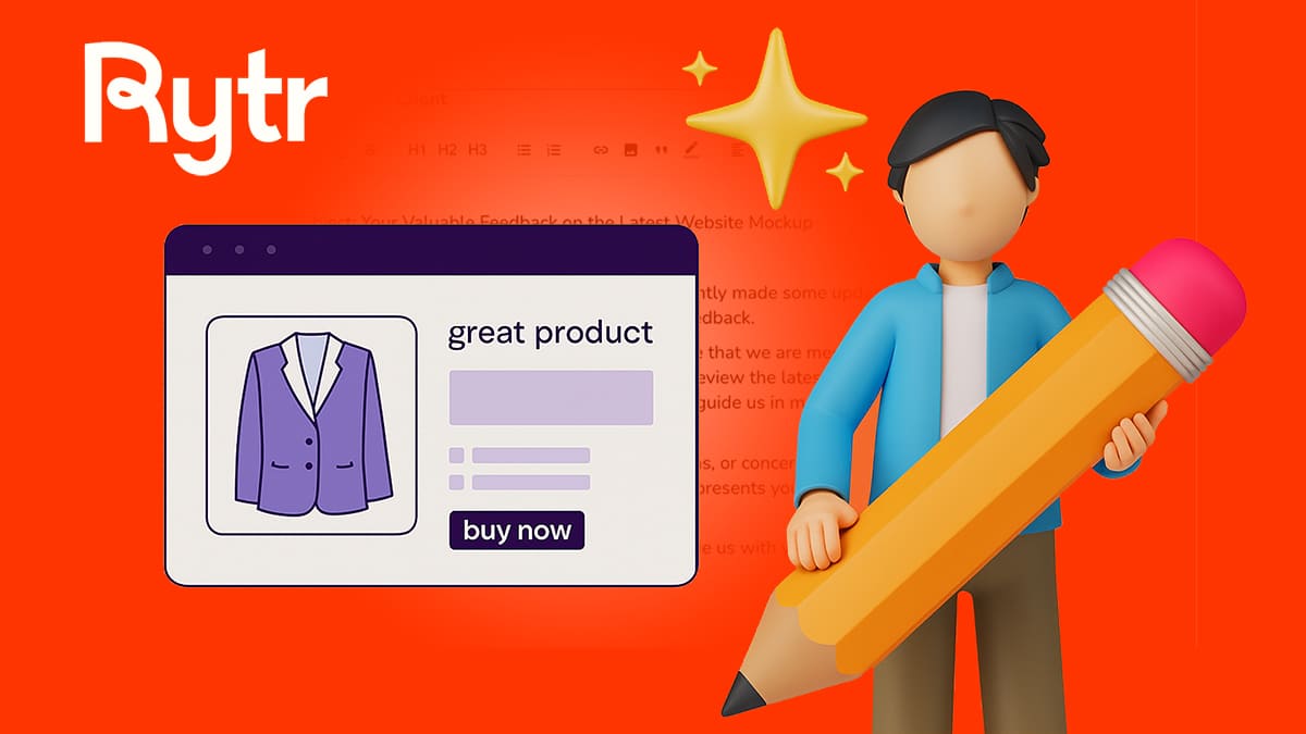 Writing product descriptions fast with Rytr