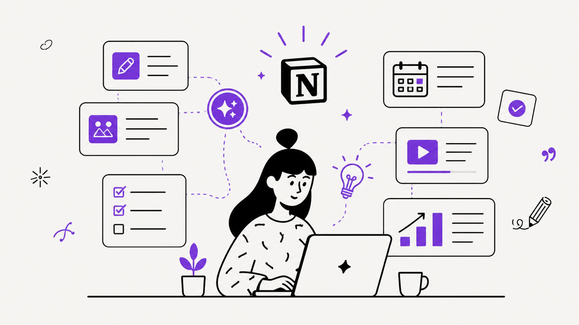 How Notion AI helps manage content workflows in one workspace