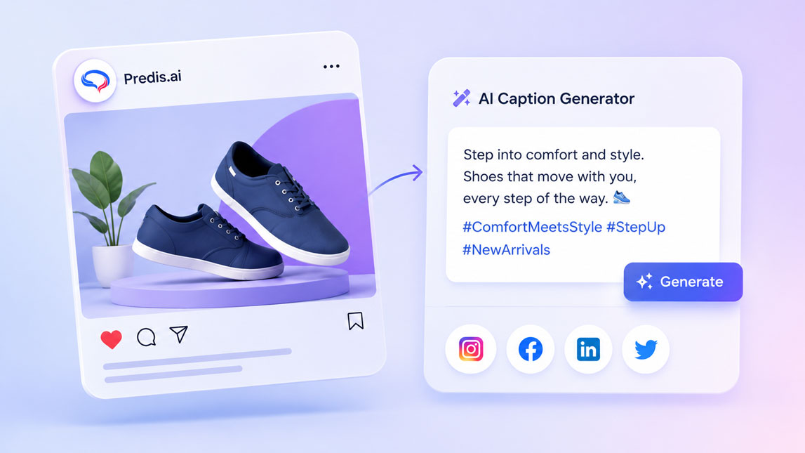 How Predis.ai helps create social posts and captions with AI