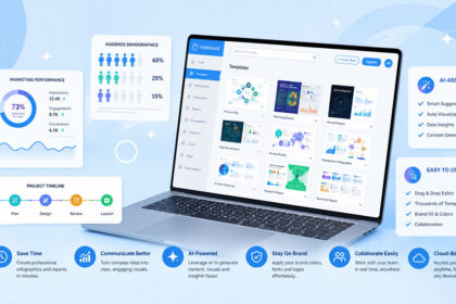 How Venngage helps create AI-assisted infographics and reports